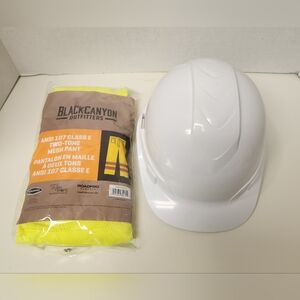 Safety Hard Hat & Hi-Vis Pants Construction Safety Combo